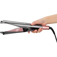 Plancha de pelo profesional- plancha de pelo 2 en 1 Plancha rizado Temp ajustable LCD Pantalla digital Plancha de pelo y…